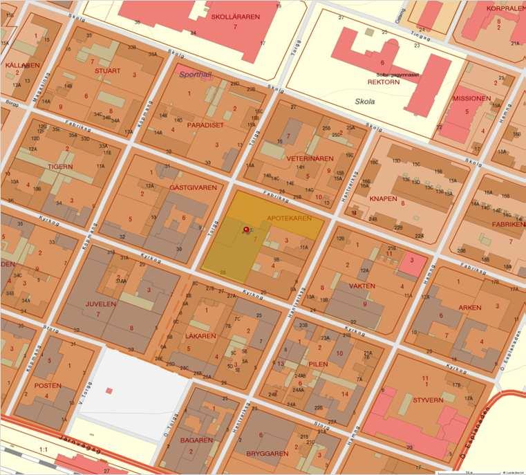 Arvika Apotekaren 7 Apotekaren 7 Läget Objektet är beläget mitt i centrala Arvika.