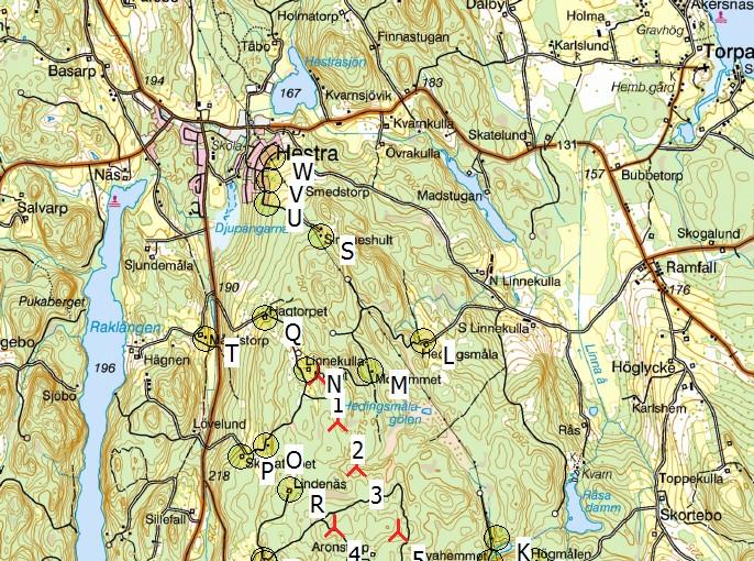 Projekt: SHADOW - Huvudresultat Beräkning: Skuggor för 6 st VKV totalhöjd 250 m med topografisk skugga och solskenssannolikhet Antaganden för skuggberäkningar Maximalt avstånd för påverkan Beräkna