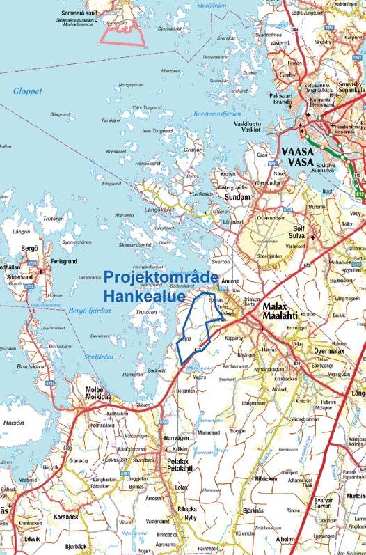 1. Inledning EPV Vindkraft Ab planerar bygga en vindkraftspark på Sidlandet i Malax kommun.