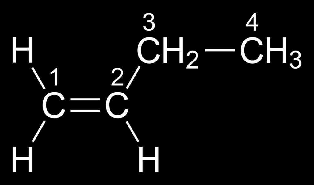 alkener a) 2-buten b) Propen