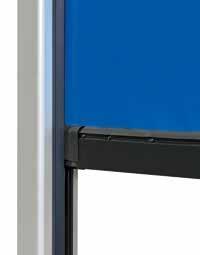 Som alternativ finns V 4015 SEL Alu-R även med aluminiumgolvprofil för vindklass 1 (DIN EN 12424).