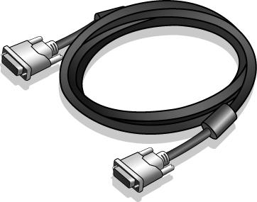 Videokabel: DVI-D (Tillvalstillbehör för modeller med DVI-ingångar, säljs separat) Ljudkabel Överväg att spara kartongen och förpackningen för att kunna använda
