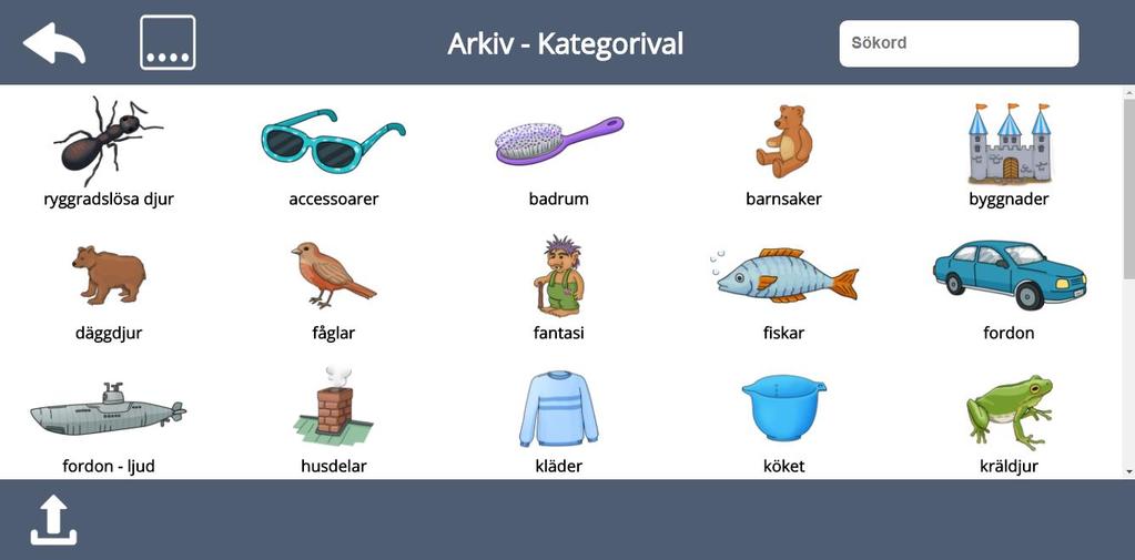 Dessa ljud kommer du alltid åt från allt ditt material.