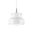 BUMLING MINI Material Skärm i trycksvarvad aluminium. Montering Pendlas i 3 m textilsladd. Anslutning Levereras med 3 m halogenfri vit textilkabel 2G0,75 mm². Takkopp med plint 2x2,5mm² och lamppropp.