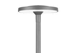 HALO 450 asymmetrisk Material Armaturhus och stolpanslutning i gjuten aluminium. Kupa i opal slagseg akryl. Montering För montage på 48 mm stolparm.