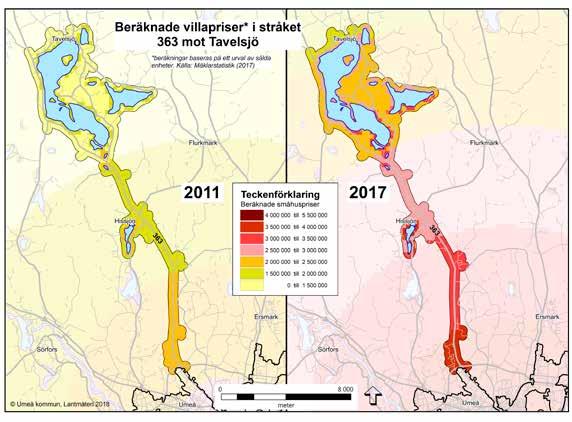 hur gränserna för en tätort respektive småort sätts. Slutligen inkluderas även närliggande sjöar och vattendrag och en buffer på 300 meter från strandkant.