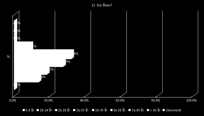 13 Din ålder?