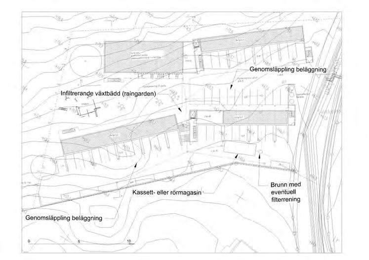 5 Åtgärdsförslag till framtida dagvattenhantering En exploatering av området innebär en ökad dagvattenavrinning.