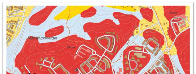 2.3 Geologi och grundvatten Det finns dagsläget ingen geoteknisk utredning utförd inom området.