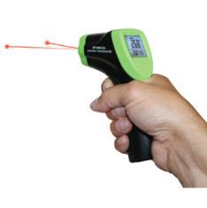 13 - Verktyg och förnödenheter Elektroniska Mätverktyg IR termometer Elma Elma 610A är en superenkel infraröd termometer med dubbelt lasersikte som utan beröring med mätobjektet kan mäta temperaturen.