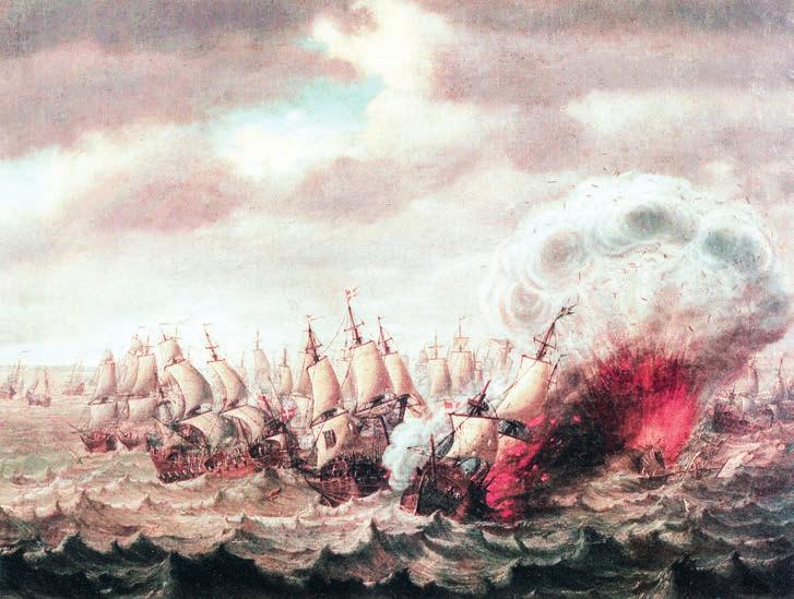 att äras eller glömmas Fig. 2.5. Johan Tietrich Schoultz målade denna tavla av slaget vid Öland redan under 1770-talet. Efter Brorsson 2004:170 171.