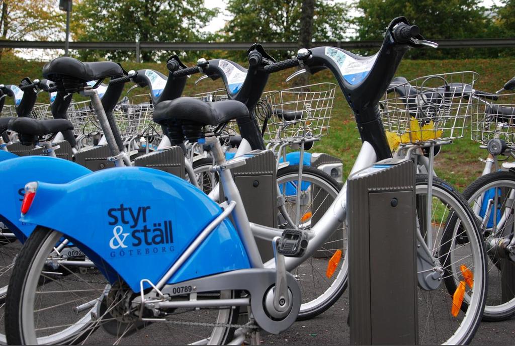oklart vilken lösning som kommer att väljas. Det kan dock förutsättas att ett framtida lånecykelsystem för Göteborg kommer att utvidgas och även omfatta Frihamnsområdet.
