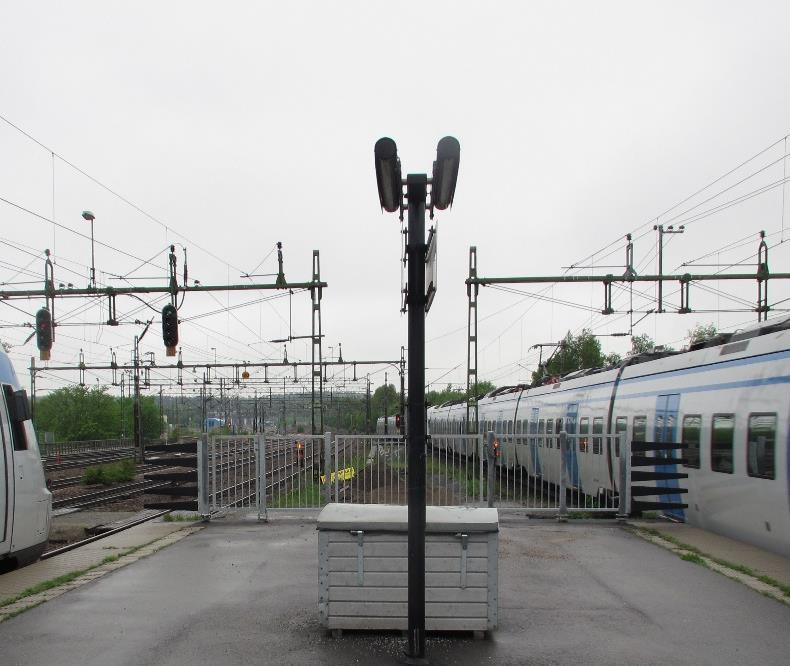 spårbeträdande. Bilden är från Umeå Östra.