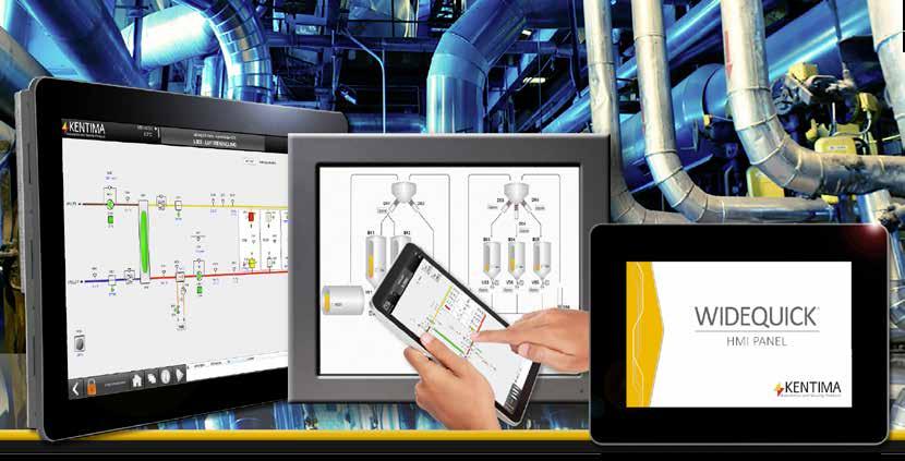 Operator Panels WIDEQUICK HMI Panel - Operatörspaneler med stora möjligheter Operatörspanelerna som utvecklas och tillverkas av Kentima heter WideQuick HMI Panel.