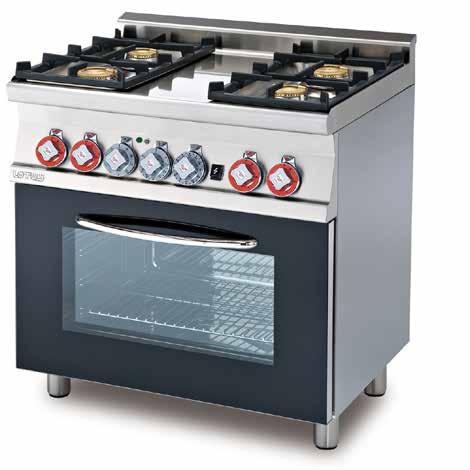 400V - 9,6 kw 06-06660830 Elspis/ugnLotus CF4-68ET med glaslucka 800x600x900 400V - 8,62 kw 06-06690860 Gasspis/ugn Lotus CF4-68 GEM med glaslucka 800x600x900 Spis 18 kw Ugn 230V - 3,05 kw
