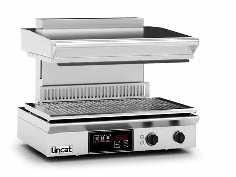 10-TOP3 10-RS70 Salamander Fimar Tillverkad i rostfritt stål, spillbleck och grillgaller är lätta att ta bort, tre