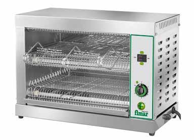10-CT1 Ugnar Salamander Lotus Steglös justerbar överdel med två av varandra oberoende grillzoner Salamander Fimar