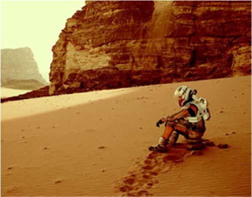 2. The Martian en bluff? här är frågan I boken/filmen The Martian (Ensam på Mars) blir astronauten Mark Watney kvarlämnad efter en svår storm, och alla tror att han omkommit.