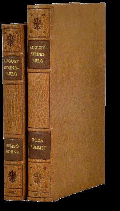 21 & 23. 21. STRINDBERG, A. Hemsöborna. Skärgårdsberättelse. Stockholm, A. Bonniers boktryckeri, 1887. 216 s.