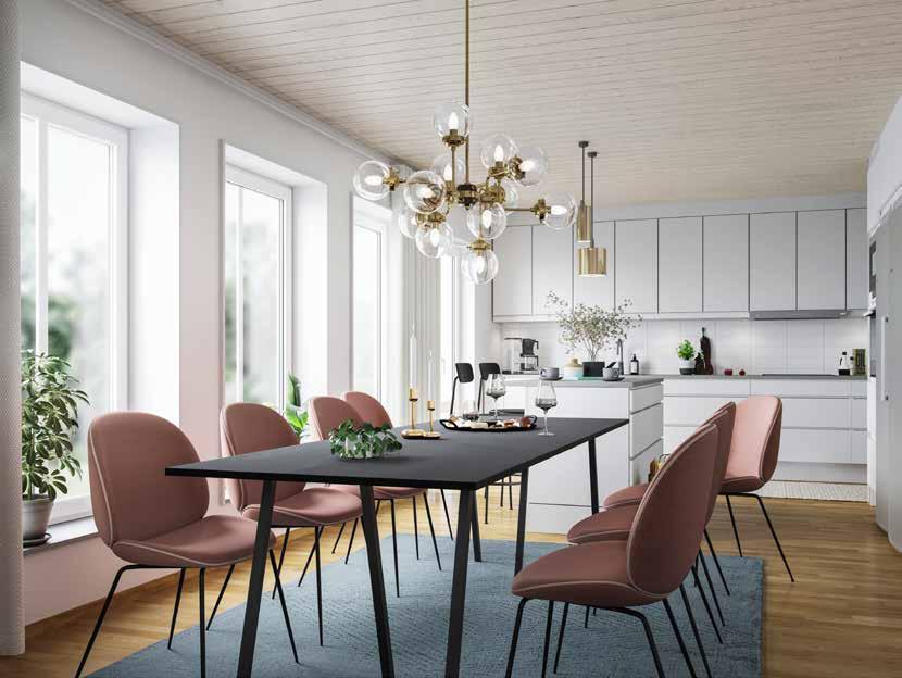 Kedjehus Daisy Kedjehus Daisy Rymligt och välkomnande hem Kedjehuset Daisy är, med sina 151 kvadratmeter perfekt för dig som vill ha lite mer utrymme.