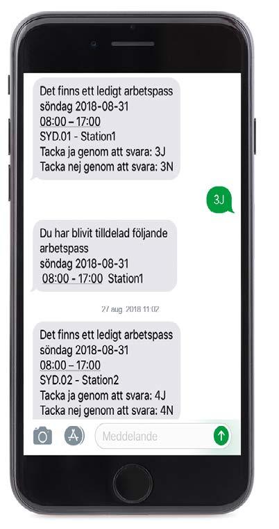 Den överskådliga grafiken ger dig en snabb överblick över var det fattas personal, var det är överbemannat och vilka anställda som finns till förfogande för respektive arbetspass.