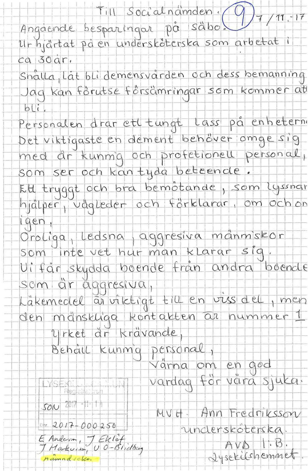 Anmälningsärende 9