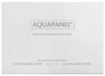 AQUAPANEL Cementskiva Indoor Systemöversikt Våtrumsskiva innervägg AQUAPANEL Cementskiva Indoor Fukt är den vanligaste orsaken till skador på byggnader.