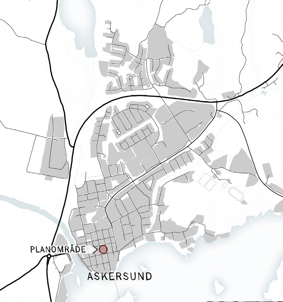 PLANDATA Läge och omfattning Planområdet omfattar ca 1700 m 2 och är beläget i de centrala delarna av Askersund. Markägoförhållanden NORR Jägaren 2 och 4 ägs av Askersunds kommun.