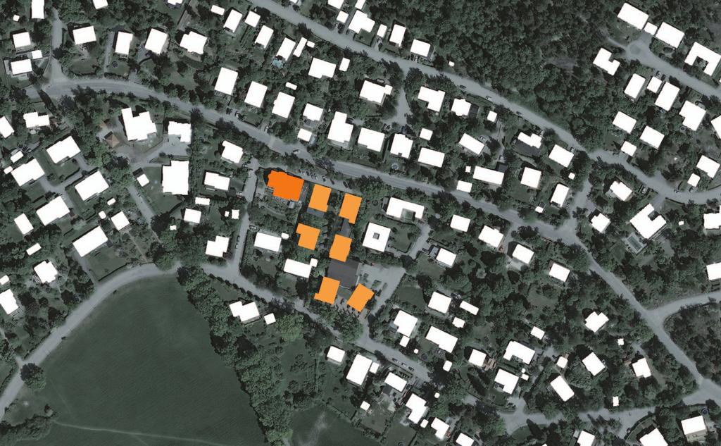 Bebyggelseutformning Vy 1 Vy 2 Vy 3 Arkitektur och byggnadsutformning Bebyggelsen som illustrerats