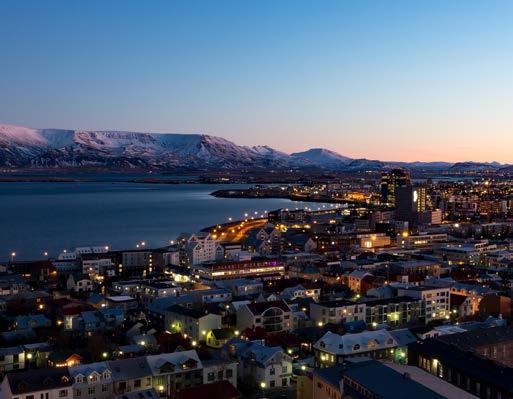Blå lagunen Utsikt över Reykjavik Musik- och Kulturresa till Island Följ med och upplev Island - ett land som berör alla dina sinnen!