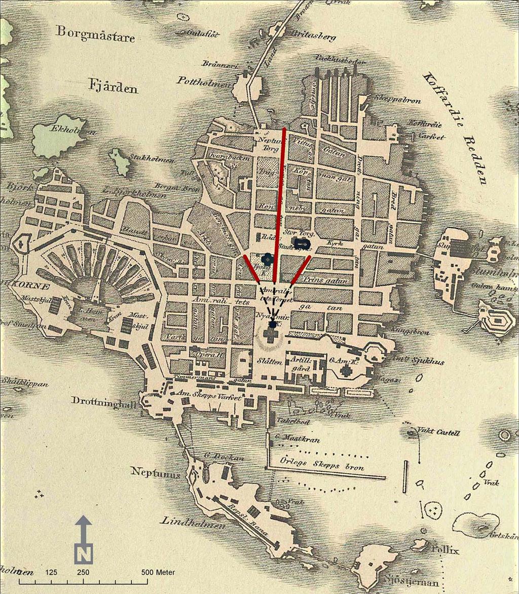 Kontinuiteten Karta över Karlskrona 1813 Karta över Karlskrona. Nils Gustaf Werming 1813.
