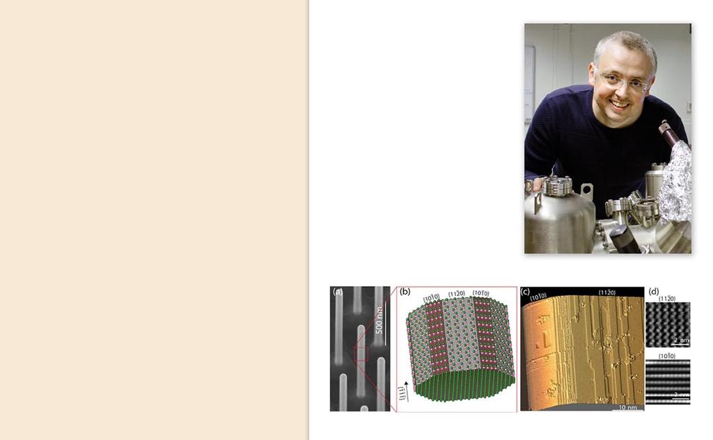 Ytstruktur på atomskala 407 Sveptunnelmikroskopi, som belönades med Nobel-priset 1986, gör det möjligt att se hur enskilda atomer är ordnade på ytan av exempelvis nanotrådar.