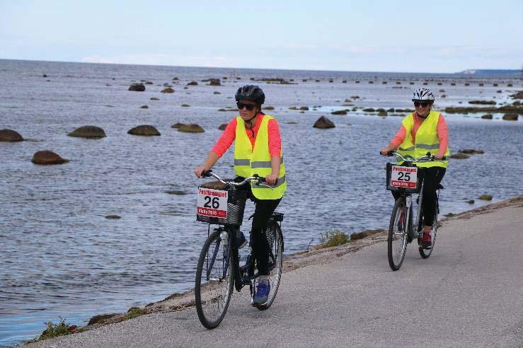 Banan startade genom Ringmuren och gick igenom Gamla delen av Visby innan man kom ut på småvägar norr om Visby.