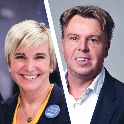 Moderatorer Catarina Berglund, Automation Region, samt Johan Carlstedt, IVA Moderatorerna hälsar välkommen och introducerar konferensens övergripande tema och upplägget för dagen.