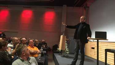 Erik Froste presenterade sina fyra M: Management: jag gillar inte detaljstyrning, Miljö ett genomgående tema för oss de kommande åren ; Mutor var vaksam, detta är aldrig OK och Metoo ett