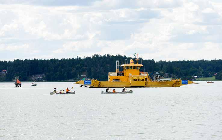 Sjövägen minns 2017 Kanada inspirerade: Ett nytt framdriftssystem med en enkel vajer som viras runt två vinschar har installerats på Bohus Malmönleden. Eldrift på Stegeborgsleden infördes 2017.