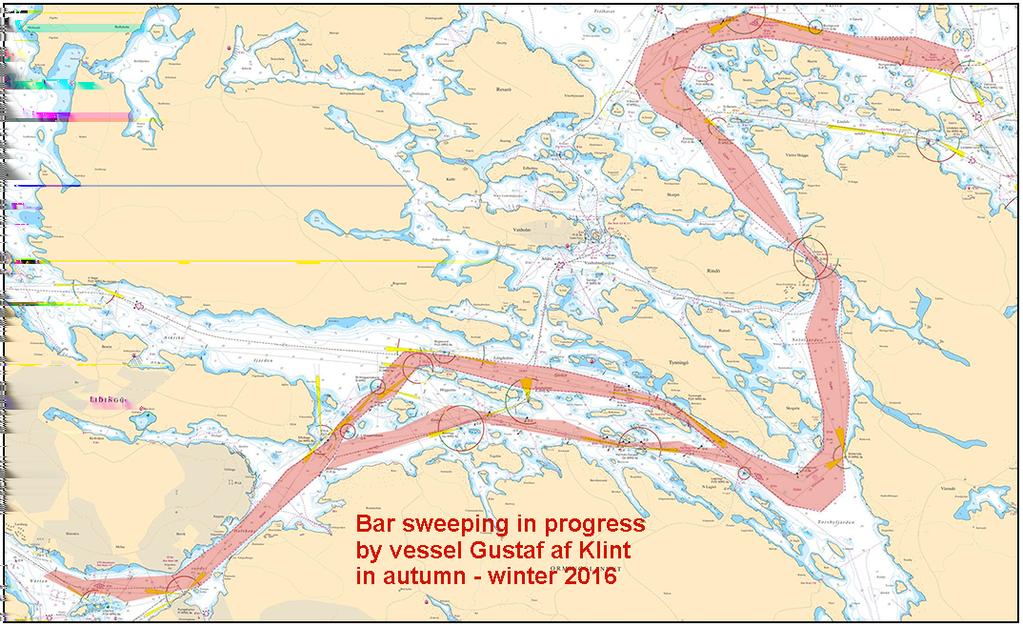 2016-10-27 4 Nr 622 Område för sjömätning Sjöfartsverket, Gustaf af Klint. Publ. 22 oktober 2016 * 11631 Sjökort: 7, 74, 83 Sverige.
