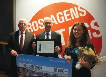 Stiftelsernas Verksamhet 2017 Roslagens Företagsgala Årets Hederspris Roslagens Företagsgala arrangerades i början av november månad.