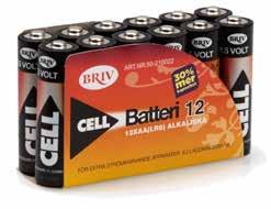 BATTERIER BATTERI 12XAA ART NR: 50-210022 BATTERITEST Utdrag ur: Testfakta i januari 2010 engångsbatterier