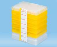 25058 typ J, 0,1-20 µl, grå, box 96 21208 typ A, -2-200 µl, gul, påse 500 23741 typ A, 2-200 µl, gul, StackPack 480 21209 typ C, 2-250 µl, gul, påse 500 25060 typ C, 2-250 µl, gul, StackPack 480