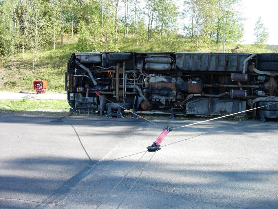 Buss på sida dellyft aluminiumkaross kudde