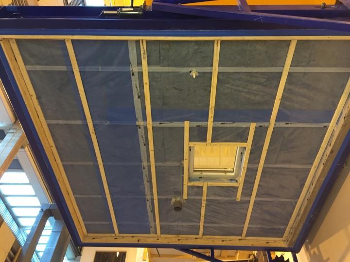 SP MET 5264 Väggen består av träreglar i dimensionen 45 x 170 mm med 170 mm mineralull.