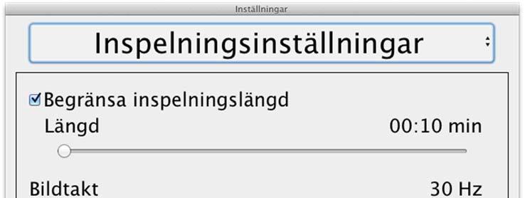 inställningarna för avståndsläge och läsläge.