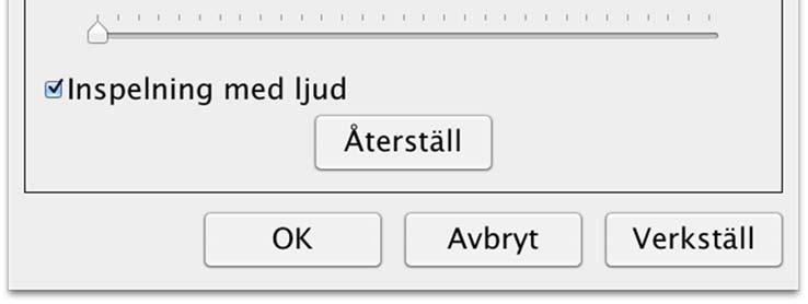 Spegelvänd bild När denna inställning är på, spegelvänds