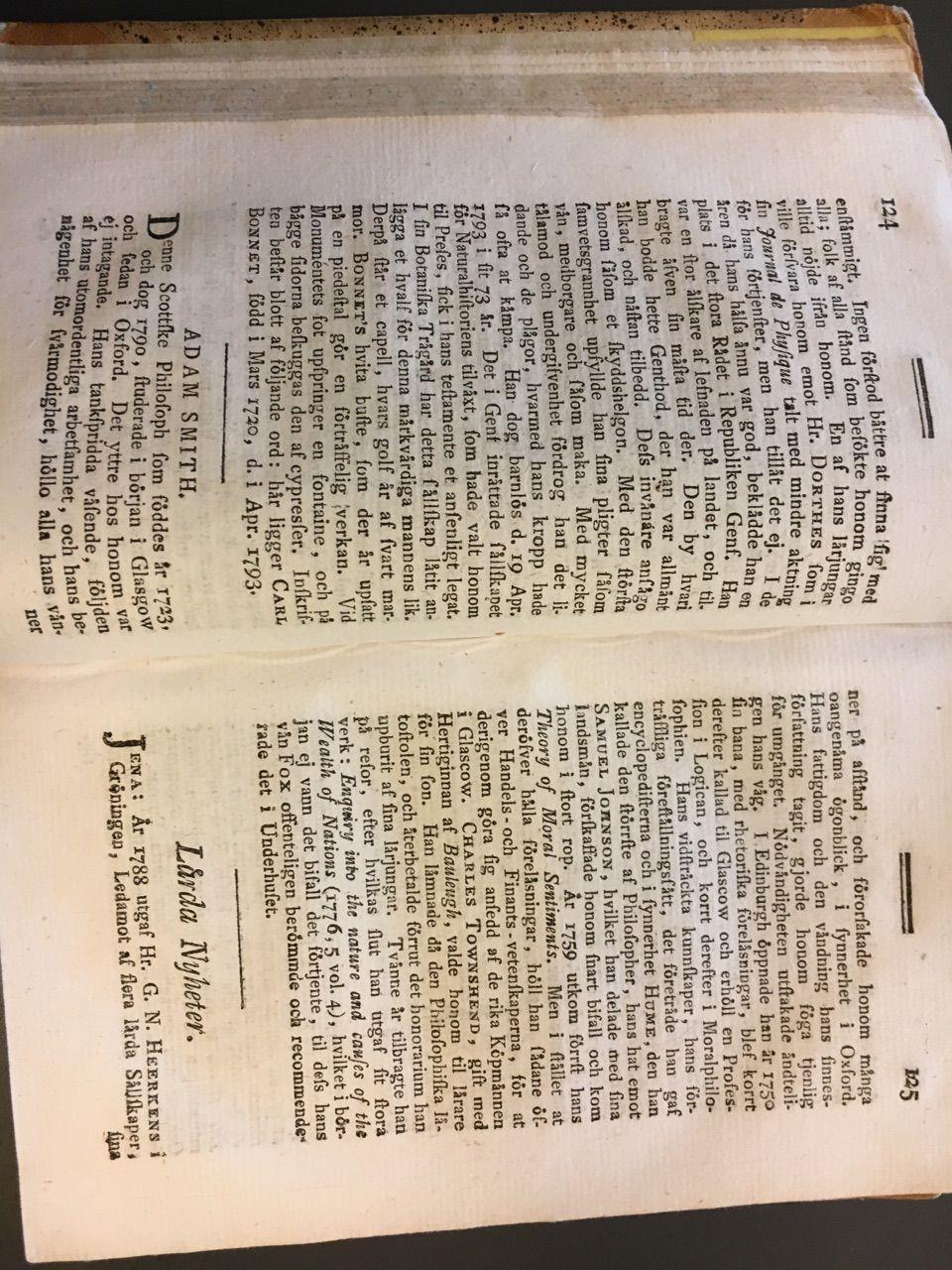 Influenser från England och Skottland Geijer och hans lärare Höijer var båda väl bevandrade i Brittisk debatt och Scottish Enlightenment och den aktuella diskussionen om moralfilosofi i anglosaxisk