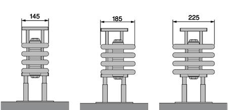 Tekniska data Djup Höjd 175 35 195-310 15 H 370-400 145 4-rör 5-rör 6-rör 200 Djup (mm) Höjd (mm) Sektioner 1200 1500 1800 2000 2500 3000 145 (4-rör) 180 4