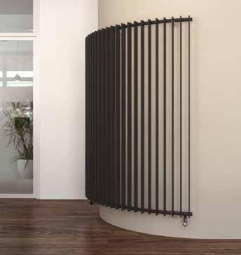 Radiatorn finns också med integrerat ventilkoppel.