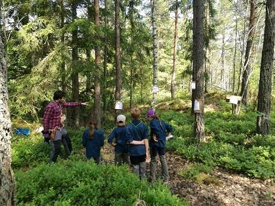 Vårövernattning i Urskogen med Dockan Veda.