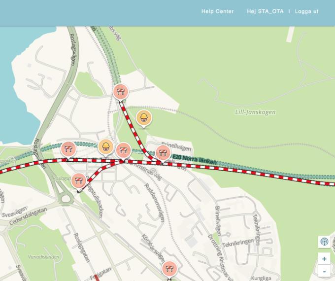 21(53) Figur 8 - Karta "Waze " under avstängning Norra Länken 2017-12-11 22:26 Waze CCP En annan del av ekosystemet runt Waze är Connected Citizens Program CCP 27.