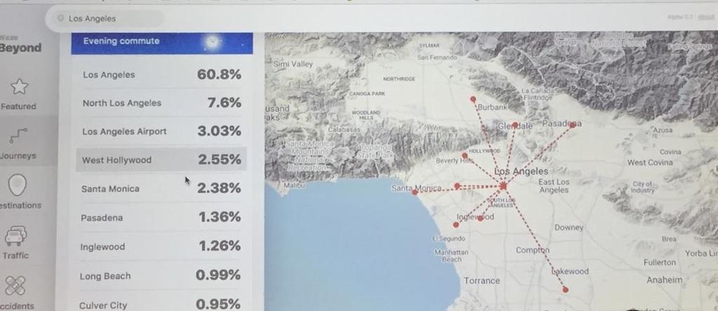 32(53) Figur 15: Bild från en demonstration av Waze Trends under Waze Summit.